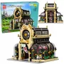LEAN TOYS Būvbloķi Botāniskais dārzs Orangerija ar LED apgaismojumu 2147 gabali