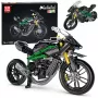LEAN TOYS Konstrukcijas klucīši Racing Motocikls Sports Melns 656 gab.