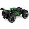 LEAN TOYS RC bezceļu kāpšanas automašīna ar tālvadību, melna, 1:18, 15 km/h