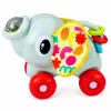LEAN TOYS Interaktīvā sensorā rotaļlieta Ziloņa mašīna mazuļiem Pelēka