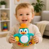 LEAN TOYS Interactive Toy Penguin Piano Drum Beads Rattling Ball