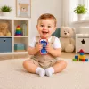 LEAN TOYS Interaktīvais izglītojošais telefons mazuļiem ar dzīvnieku skaņām un gaismām