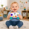 LEAN TOYS Interaktīvs izglītojošs paklājiņš mazuļiem ar gaismām, skaņām un melodijām