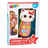 LEAN TOYS Interaktīvais mazuļu telefons Kaķēns Spogulis Grabulis Gaismas Skaņa
