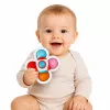 LEAN TOYS Sensoriskie vērpēji ar piesūcekni Pop-It Krāsaini 3 gab.