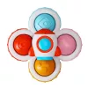 LEAN TOYS Sensoriskie vērpēji ar piesūcekni Pop-It Krāsaini 3 gab.