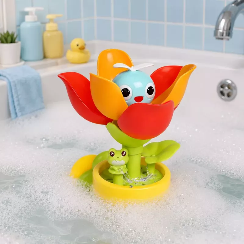 LEAN TOYS Vannas rotaļlieta Tulpju puķupods Laistīšanas kanna Ūdens strūklaka