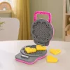 LEAN TOYS Vafeļu gatavotājs bērniem - Vafeles ar krāsu mainošām gaismām un skaņām - Rozā