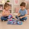 LEAN TOYS Tējas komplekts ar papagaiļiem, metāls, eksotisks raksts, 12 gab.