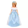 LEAN TOYS Anlily lelle uz balta zirga princese zilā kleitā ar aksesuāriem