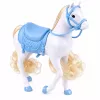 LEAN TOYS Anlily lelle uz balta zirga princese zilā kleitā ar aksesuāriem