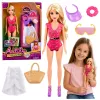LEAN TOYS Anlily Doll in Swimsuit, Beach Bag, and Accessories Set