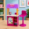 LEAN TOYS Anlily Doll Pārdevēja ar Dzērieniem un Uzkodām Stends Piederumu Komplekts