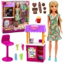 LEAN TOYS Anlily Doll Pārdevēja ar Dzērieniem un Uzkodām Stends Piederumu Komplekts