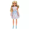 LEAN TOYS Anlily lelle ar suni, ziedu kleita, soma, uzkodas, aksesuāru komplekts