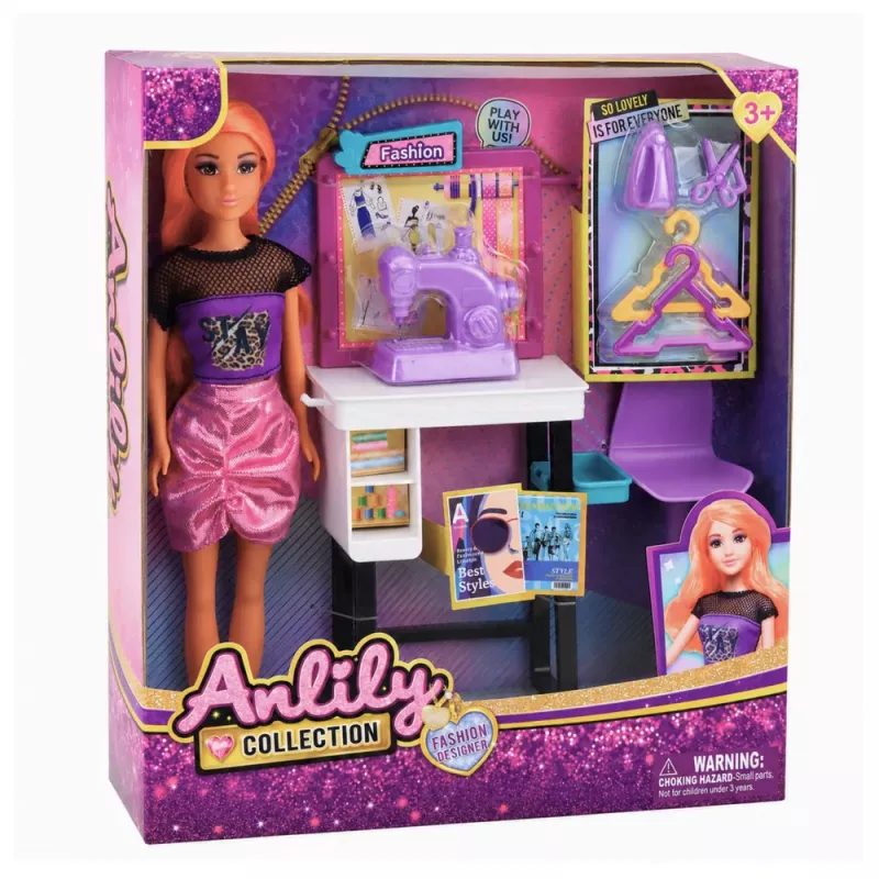 LEAN TOYS Anlily Doll Dressmaker Fashion Designer Sewing Machine Furniture Accessories