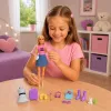 LEAN TOYS Anlily Traveler Doll ar koferi, ceļojumu spilvenu, portatīvo datoru un aksesuāriem