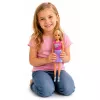 LEAN TOYS Anlily lelle ar baltu suni, gultu un aksesuāru komplektu