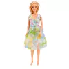LEAN TOYS Bella Doll in Colorful Dress Pink Convertible Car Set