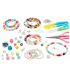 LEAN TOYS Rotaslietu veidošanas komplekts kastē - 1000 gabali krelles, piekariņi, burti