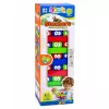 LEAN TOYS Prasmju spēle Bloku tornis ar acīm Kauliņš Krāsains 30 gab.