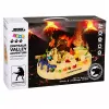 LEAN TOYS Interaktīvā manuālā arkādes trase ar dinozauriem 8 izaicinājumi transportlīdzekļi