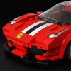 LEAN TOYS Konstrukcijas klucīši Sporta auto sacīkšu vitrīna Sarkans 364 gab.