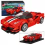 LEAN TOYS Konstrukcijas klucīši Sporta auto sacīkšu vitrīna Sarkans 364 gab.