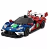 LEAN TOYS Būvbloķēšanas komplekts Sporta automašīna GT2016 Sacīkšu ekspozīcijas vitrīna 347 gab.