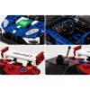 LEAN TOYS Būvbloķēšanas komplekts Sporta automašīna GT2016 Sacīkšu ekspozīcijas vitrīna 347 gab.