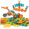LEAN TOYS Creative Construction Blocks Interconnected Flexible Colorful 138 pcs.