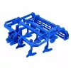 LEAN TOYS Lauksaimniecības komplekts Traktors ar siena ķērāju Lauksaimniecības piekabe Siens 1:24
