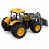 LEAN TOYS Lauksaimniecības traktors ar buldozeru, gaismām, skaņām, dzeltens, 1:24