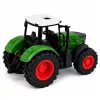 LEAN TOYS Lauksaimniecības traktors ar piekabi 1:24 Balts Zaļš Gumijas riteņi