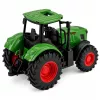 LEAN TOYS Lauksaimniecības traktors ar gumijas riteņiem, zaļš, 1:24