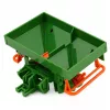 LEAN TOYS Lauksaimniecības traktors ar sējmašīnu, gumijas riteņi, 1:24 mēroga rotaļu transportlīdzeklis