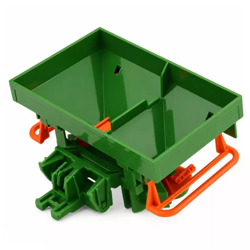 LEAN TOYS Lauksaimniecības traktors ar sējmašīnu, gumijas riteņi, 1:24 mēroga rotaļu transportlīdzeklis