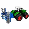 LEAN TOYS Lauksaimniecības traktors ar veltni Zaļš 1:24