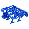 LEAN TOYS Lauksaimniecības traktors ar kultivatoru un augsnes apstrādes agregātu, zaļš, 1:24