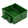 LEAN TOYS Lauksaimniecības traktors ar mēslojuma izkliedētāju, gumijas riteņi, zaļš, 1:24