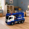 LEAN TOYS Būvniecības celtnis ar regulējamām gaismām un skaņām - Zils