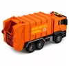 LEAN TOYS Atkritumu mašīna ar atkritumu tvertnēm, gaismām un skaņām - Oranža
