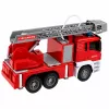 LEAN TOYS Ugunsdzēsēju mašīna ar izvelkamu kāpņu torni, ūdens liešanas funkciju, gaismām un skaņām