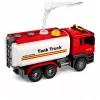LEAN TOYS Kravas auto cisterna Ūdens sistēma Šļūtene Ūdens liešana Gaismas Skaņas Sarkans