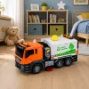 LEAN TOYS Ielas tīrītāja kravas automašīna ar ūdens smidzināšanas sistēmu, gaismām un skaņu