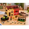LEAN TOYS Saimniecības komplekts ar traktoru, šķūni, dzīvnieku figūriņām un aksesuāriem, 44 gab.