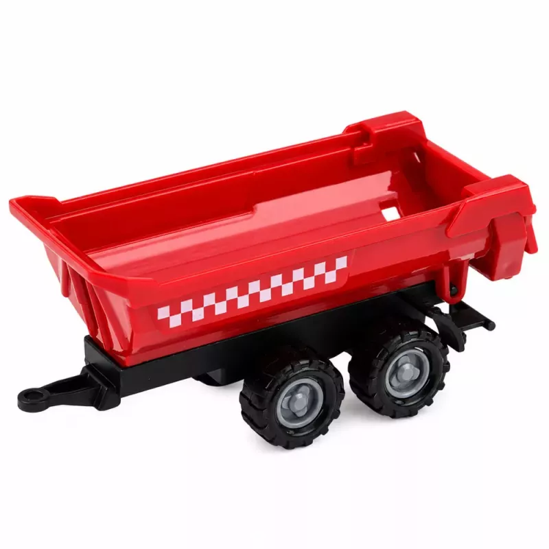 LEAN TOYS Lauksaimniecības transportlīdzekļu komplekts Traktors Lopbarības kombains Piekabes Transports 1:68 4 gab.