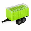 LEAN TOYS Lauksaimniecības transportlīdzekļu komplekts Traktors Lopbarības kombains Piekabes 1:68 4 gab.