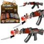 LEAN TOYS AK47 Rifle Battery Operated Weapon Prop Knife Smoke Effect Lights Sounds