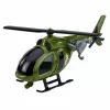 LEAN TOYS Militārais helikopters ar āķi, gaismām un skaņām, zaļš